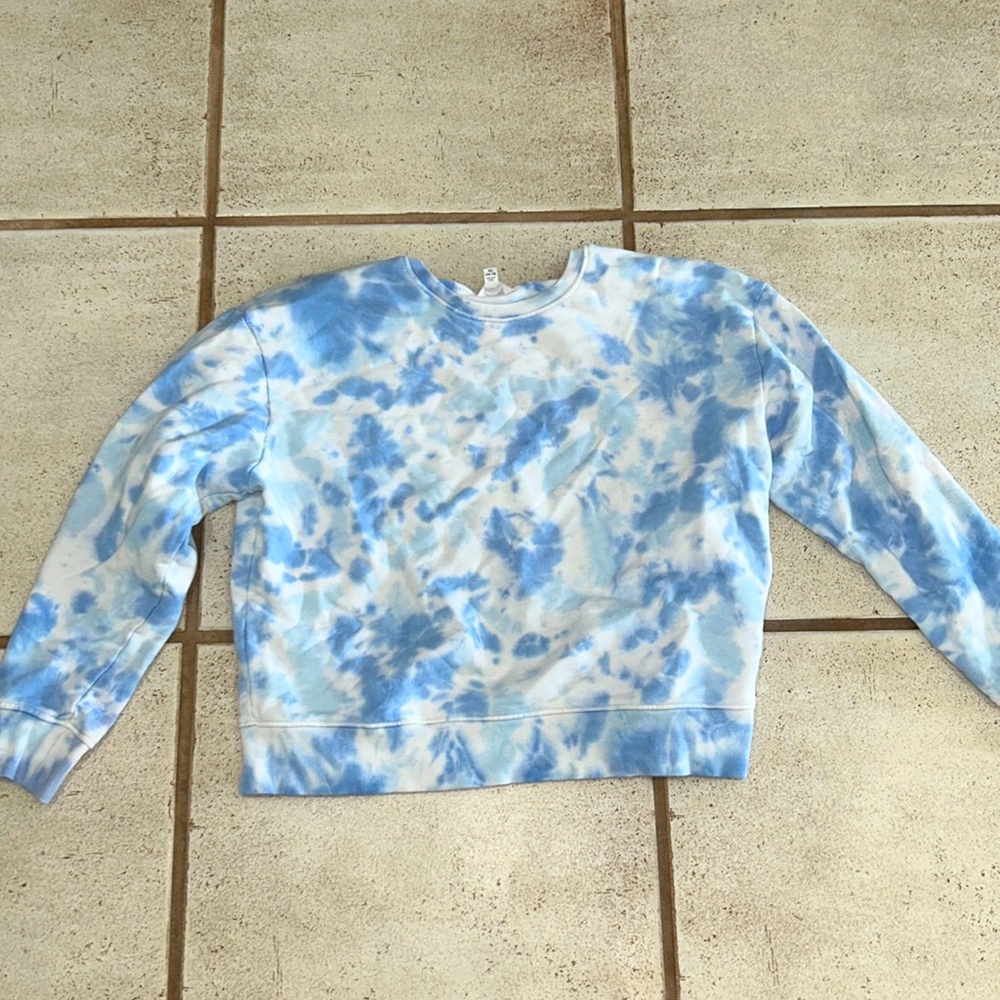 Blue Tie Dye Sweatshirt
